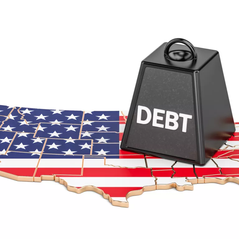 How was it in 2021/2022 when the national debt increased?